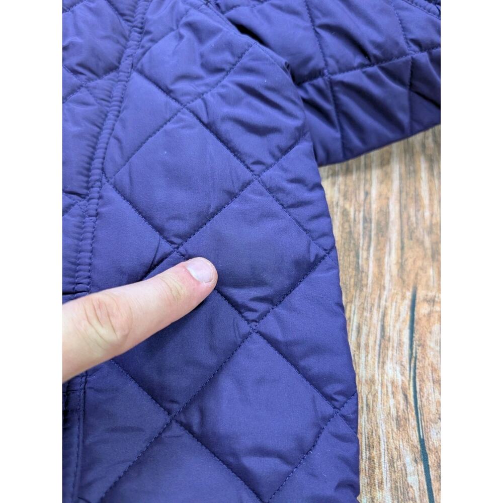 Lauren Ralph Lauren Quilted Jacket Womens 2X Purple Barn Corduroy Trim - Picture 12 of 16